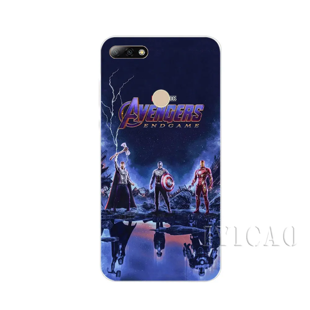 Жесткий чехол IYICAO The Avengers Final batch для huawei Honor Play Note 10 6A 6C 7A Pro 7C 7X 8C 8X8 9