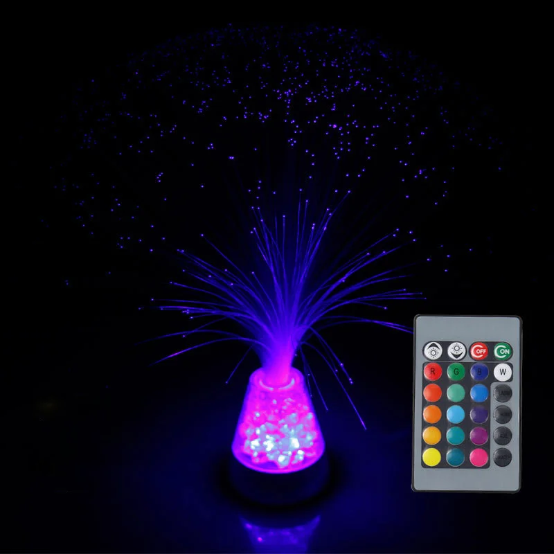

vusum Festive Decoration Colorful Fiber Lantern Creative Night Light LED Starlight Remote Control Fiber Optic Light
