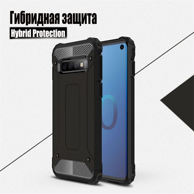 

For Samsung Galaxy M10 M20 A10 A30 A40 A50 A70 Case Silicone+PC Hybrid Back Case Cover for Samsung Galaxy S10 Plus S10e Bumper