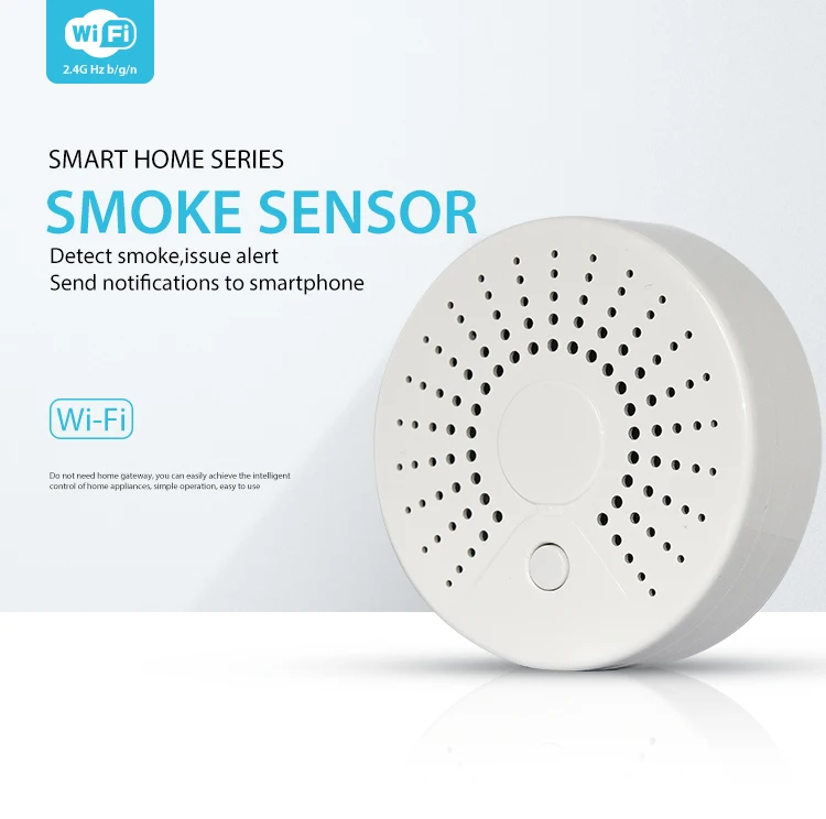

Yobang Secuirty Portable Home Security 2.4G WiFi APP Remote Control With Smoke Alarm Sensor And Wireless Smoke Fire Detector