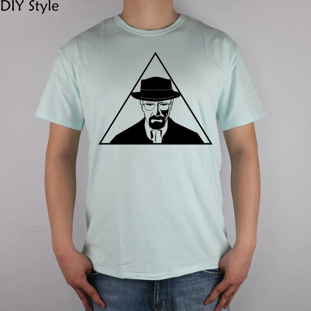 HEISENBERG triangle COOL BREAKING BAD Футболка Топ лайкра хлопок мужская футболка новый дизайн