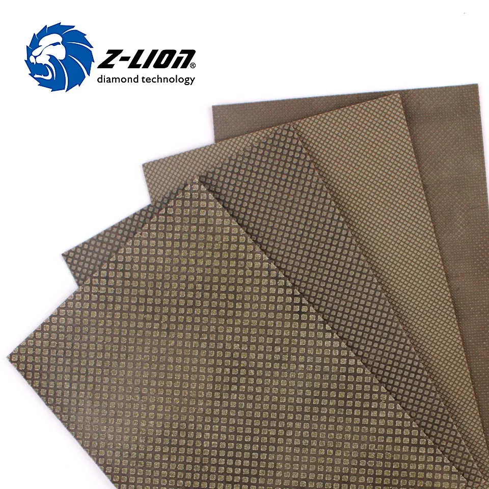 1pc 120*180mm Diamond Electroplated Polishing Pads Sheet Sandpaper Glass Ceramic