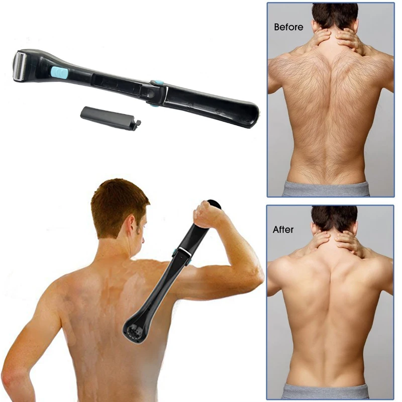

Safety Razor Hair Removal Device Back Hair Shaver Gift Shaving Electric Convenient Manual ABS
