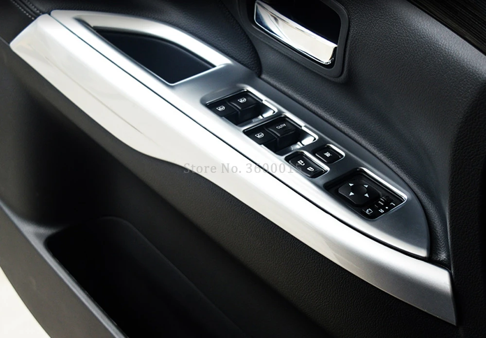 Для Mitsubishi Outlander углеродное волокно внутри двери подлокотник прокладка крышка отделка украшения интерьера автомобиля аксессуары
