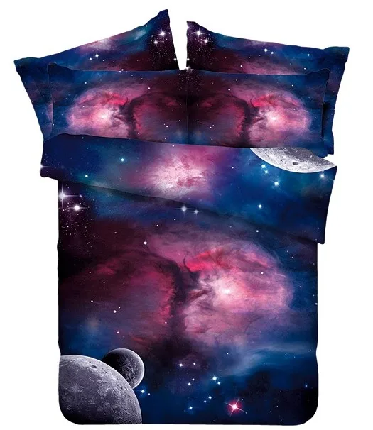 

Star moon bedding set Super king queen size full double fitted sheet doona quilt duvet cover bed in a bag bedspread bedroom 6pcs
