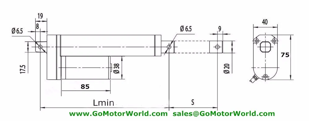   linear actuator d22g__