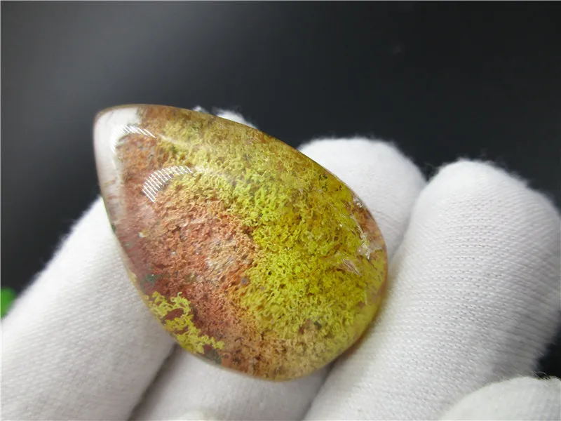 

Natural Yellow Ghost Phantom Quartz Crystal Stone Pendant Gems Specimen Healing Pendant