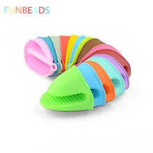 100 шт./лот кулинарные рукавицы силиконовые термостойкие перчатки, перчатки для духовки легко гнущийся теплоизоляция Водонепроницаемый микроволновая печь; силикон перчатки ST001