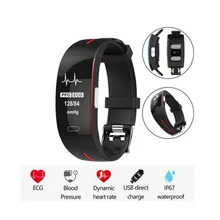 Ip67 Smart Bracelet Ecg Ppg Blood Pressure Heart Rate Monitor Fitness Tracker Pedometer Sports Smart Wristband For Android Ios Ip67 Smart Bracelet Ecg Ppg Blood Pressure Heart Rate Monitor Fitness Tracker Pedometer Sports Smart Wristband For Android Ios