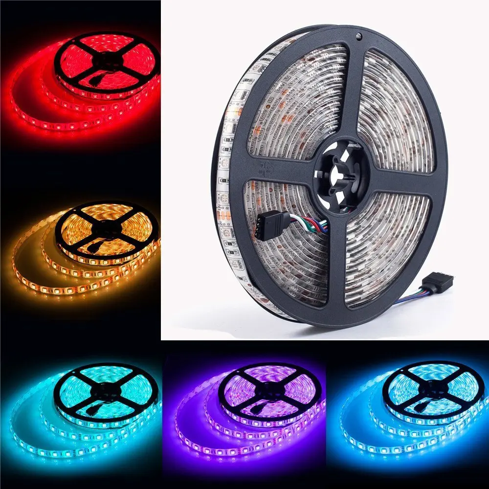 СВЕТОДИОДНАЯ лента smd 5050 Водонепроницаемая ip65 dc 12v 300led 5m 6500k 3000k RGB холодный белый