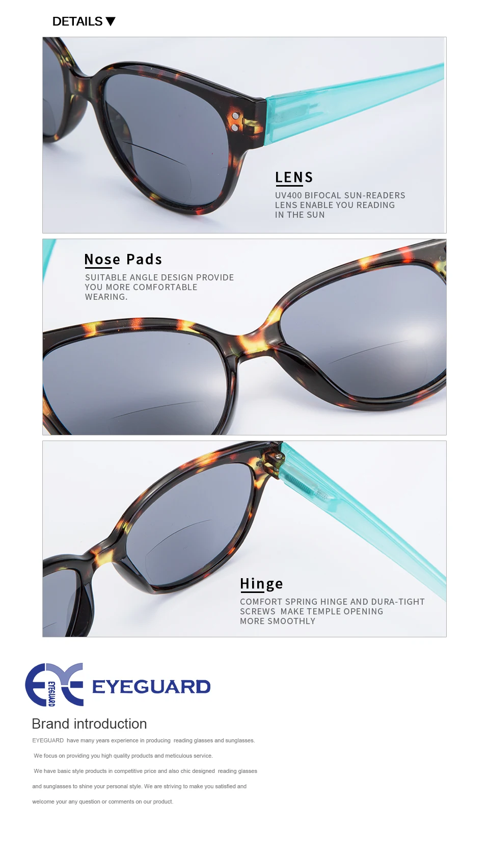 Женские бифокальные Солнцезащитные очки, защита от солнца, защита от УФ-лучей 400, для чтения на открытом воздухе, для просмотра на расстоянии, модный дизайн для леди