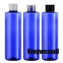 300 шт./лот Ёмкость 250 мл лосьона шампуни, воды пустые бутылки для домашних животных синий Цвет