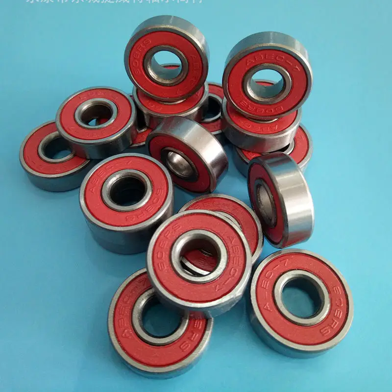 New 10Pcs 608zz Titanium Iron Rolling Skateboard Longboard Wheel Skate Bearings Roller ABEC-7 Set Skate Shoes Ball Bearing