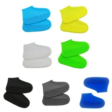 1 пара водонепроницаемое покрытие на обувь от дождя многоразовые латексные Нескользящие резиновые непромокаемые сапоги обувь аксессуары