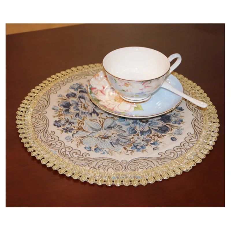 1Pcs Square placemat New export mat European luxury fashion table