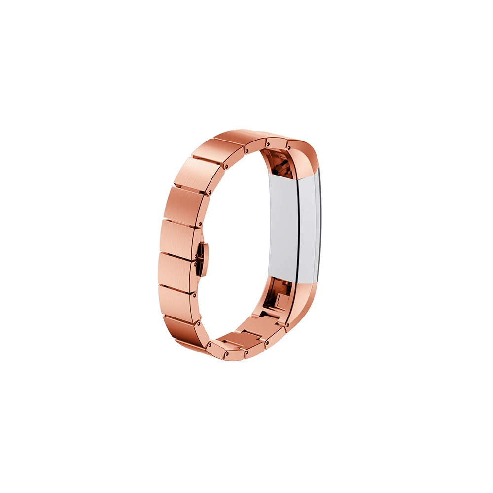 7 цветов металлический ремешок из нержавеющей стали для Fitbit Alta HR ремешок ритм сердце умный браслет из бисера Высокое качество часы ремешок