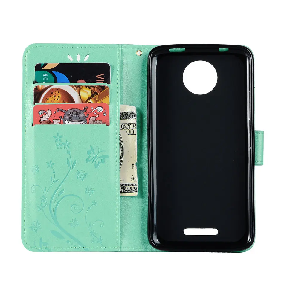 ارتفع فراشة جراب هاتف ل Fundas موتورولا موتو C E5 G6 زائد G6Plus E5Plus جلد الوجه حالة المحفظة حامل المغناطيس غطاء p04Z