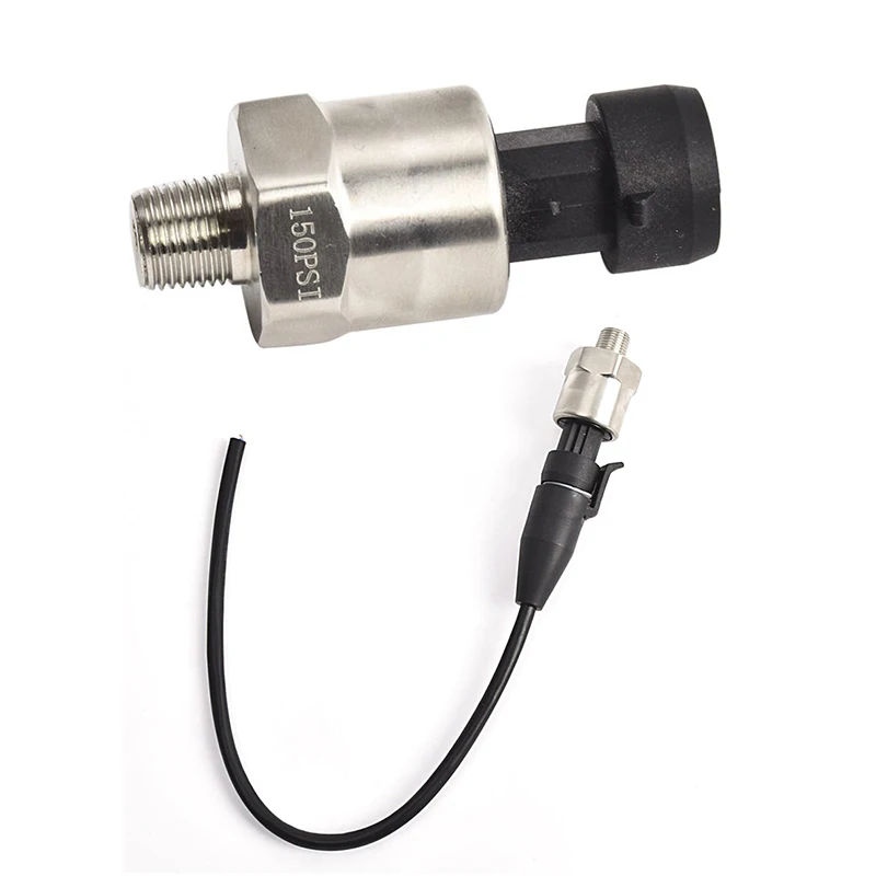 

Universal Pressure Transducer Sender Pressure Transducer or Sender 150 PSI Stainless Steel for Oil Fuel Air Water NEW