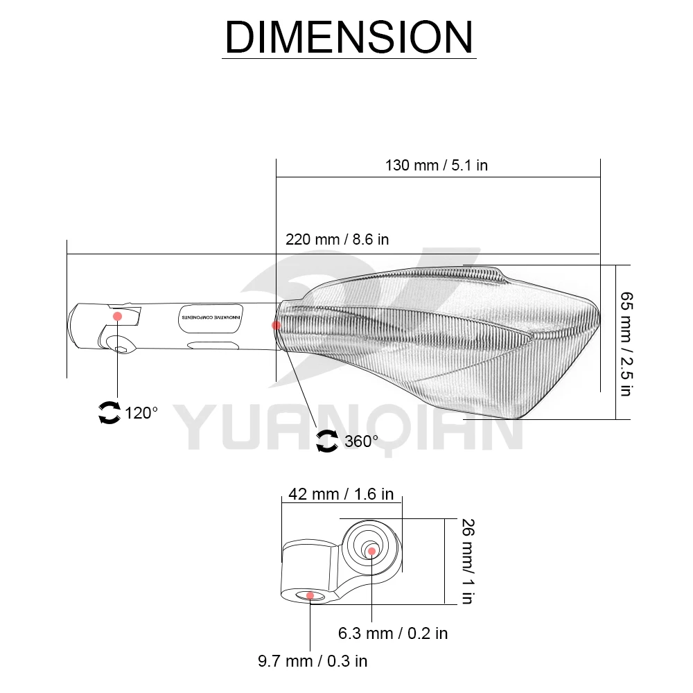 Для Honda CBR1100XX CBR300R CB300F FA CBR500R CB500F X МОТОЦИКЛ ЧПУ Алюминий заднего вида Регулируемый заднего боковые зеркала