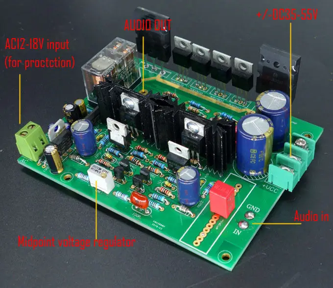 Assembled No feedback amplifier board base on DARTZEEL amp (2 board)  108