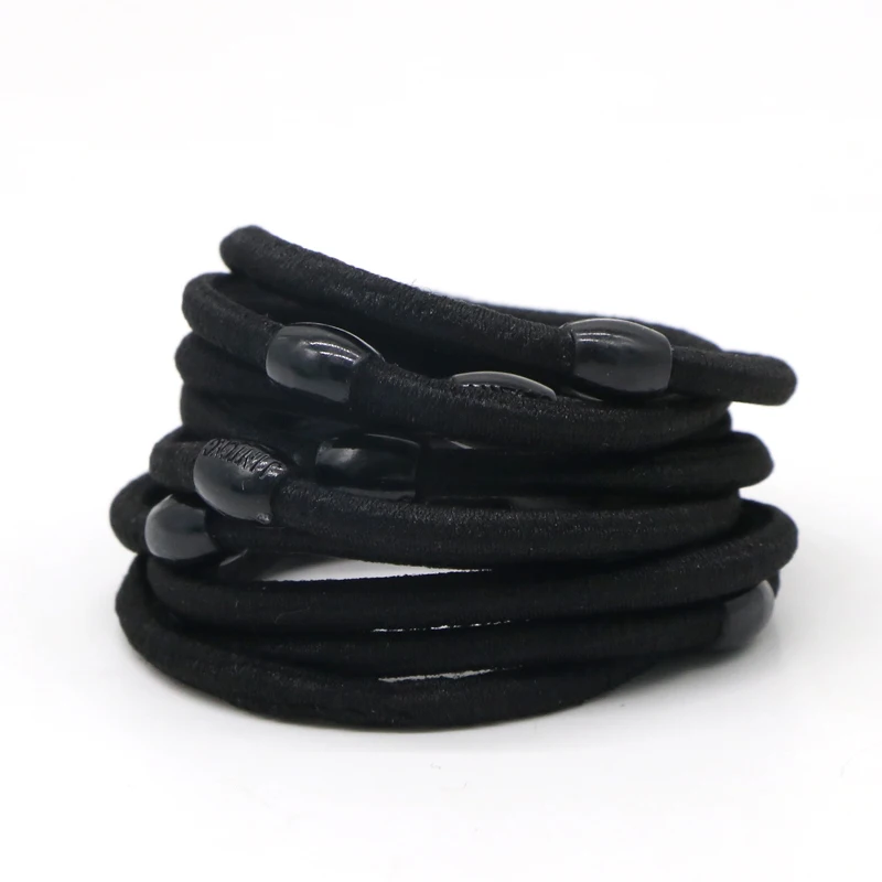 30PCS Hair Accessories Black Hair Braid Elastic Holders Braiders Rope Rubber Bands Tie Gum Styling Tools For Hair Hairdressers