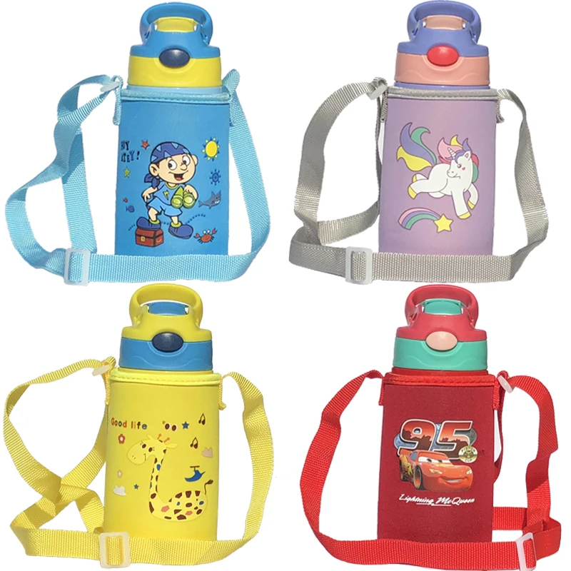

Child Vacuum thermos bottle with straw Stainless steel Insulate thermos mug cup for kids, BPA free