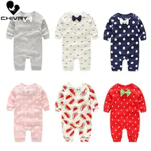 New Baby Boys Girls Rompers Autumn Long Sleeve Bowknot O-neck Dot Print Cute Jumpsuit Toddler Newborn Playsuit Infant Clothing New Baby Boys Girls Rompers Autumn Long Sleeve Bowknot O-neck Dot Print Cute Jumpsuit Toddler Newborn Playsuit Infant Clothing