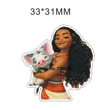

Flatback resin crafts Moana Cartoon resin planar Flat back for diy craft 50pcs 33*31mm RET1048H