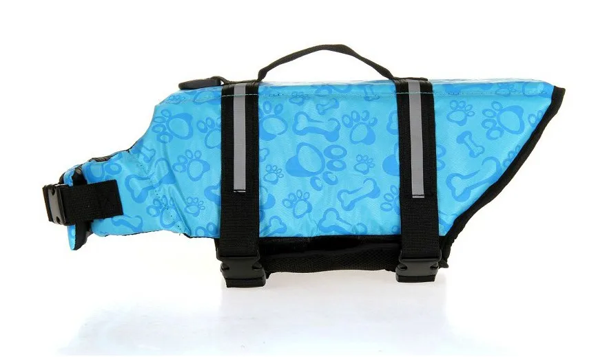 Стиль спасательный жилет для собаки спасательный жилет для домашнего животного Одежда для собак куртка синяя кость