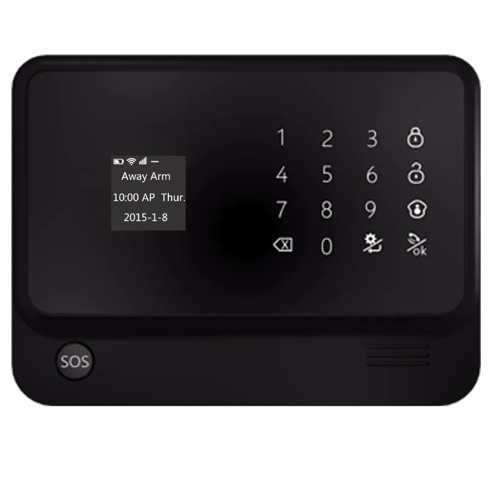 Yobangsecurity сенсорной клавиатурой Умный дом безопасности WI-FI GSM сигнализация Системы Android IOS APP Управление магнит двери Сенсор шок Сенсор