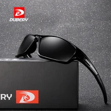 DUBERY, солнцезащитные очки,, поляризационные, мужские, Ретро стиль, солнцезащитные очки для мужчин, зеркальные, очки ночного видения, мужские солнцезащитные очки, дизайнерские очки