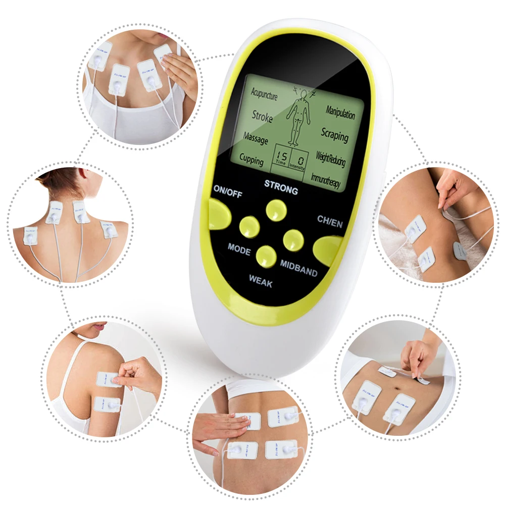 Dual-Output Electric Massager Electrical Stimulator Full Body Relax Muscle Therapy Massager Massage Pulse tens Acupuncture Dual-Output Electric Massager Electrical Stimulator Full Body Relax Muscle Therapy Massager Massage Pulse tens Acupuncture