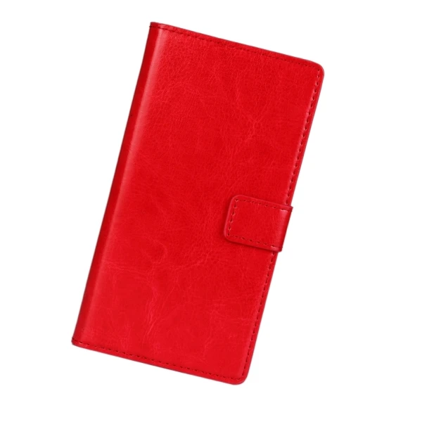 Чехол на магните для samsung s8 s9 plus из искусственной кожи, флип-чехол для samsung Galaxy S3 S4 S5 Mini S6 S7 edge S8+ S9Plus - Цвет: Красный
