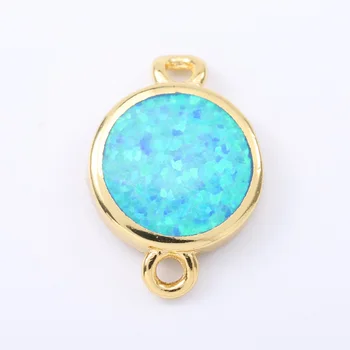 

Singreal Opal Micro Pave Setting Charms Bracelet Necklace Choker Pendant Connectors for Women DIY Jewelry Making Accessories