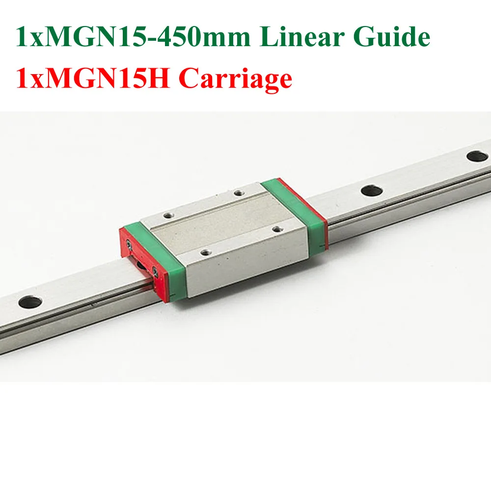 

MR15 15mm Mini MGN15 Linear Guide Rail Length 450mm With Linear Block MGN15H Carriage For 3D Parts