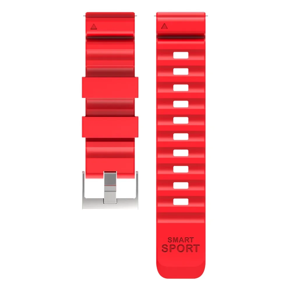 24 мм часы группа красочные силиконовые браслеты Для мужчин Для женщин ремешок для Makibes G07 Смарт Спорт Аксессуары - Цвет: Красный