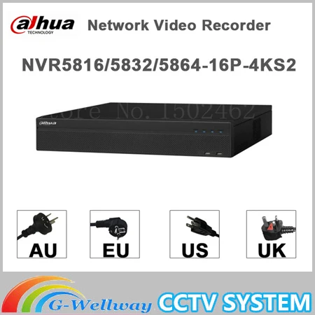 

Original egnlish version dahua NVR 16/32/64CH Network Video Recorder NVR5816-4KS2 NVR5832-4KS2 NVR5864-4KS2