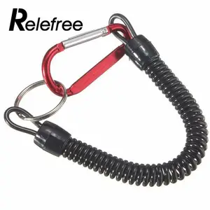 Relefree портативный рыболовный шнурок веревка катание на лодках каяк Кемпинг безопасный карабин Secure Lock ручки рулевые для мотоциклов снасти инструменты с пружина - изображение