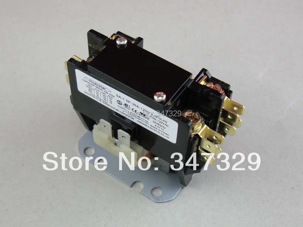 Hvacstar SA-1.5P-30A-120V 1 5 Pole 30FLA 120V AC Coil контактор определенного назначения DP |