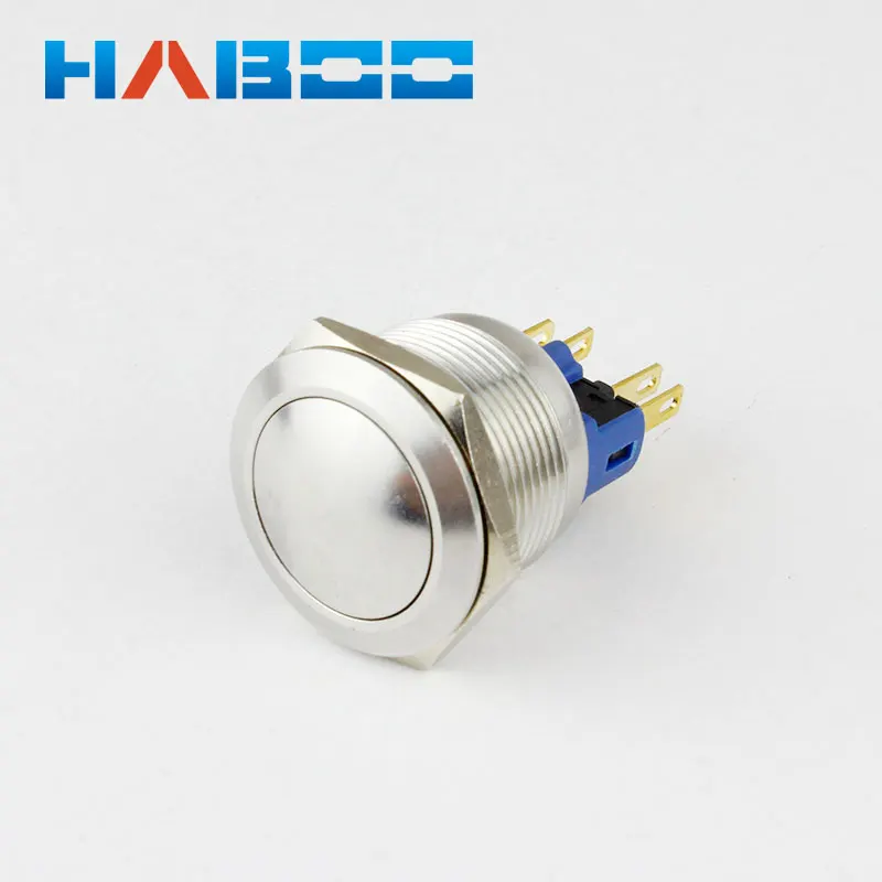 

1pcs dia.22mm ball head explosion-proof stainless steal on-off push button switch IP67 metal switch 250V 3A