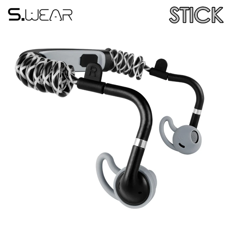 Stick Spring Wireless Headphones Elastic Bluetooth Earphone can call
