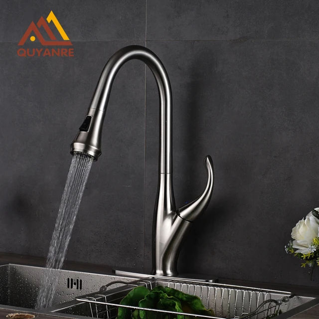 Trasporto di goccia Nichel Spazzolato Pull Down Mixer Rubinetti per ... Trasporto di goccia Nichel Spazzolato Pull Down Mixer Rubinetti per ...