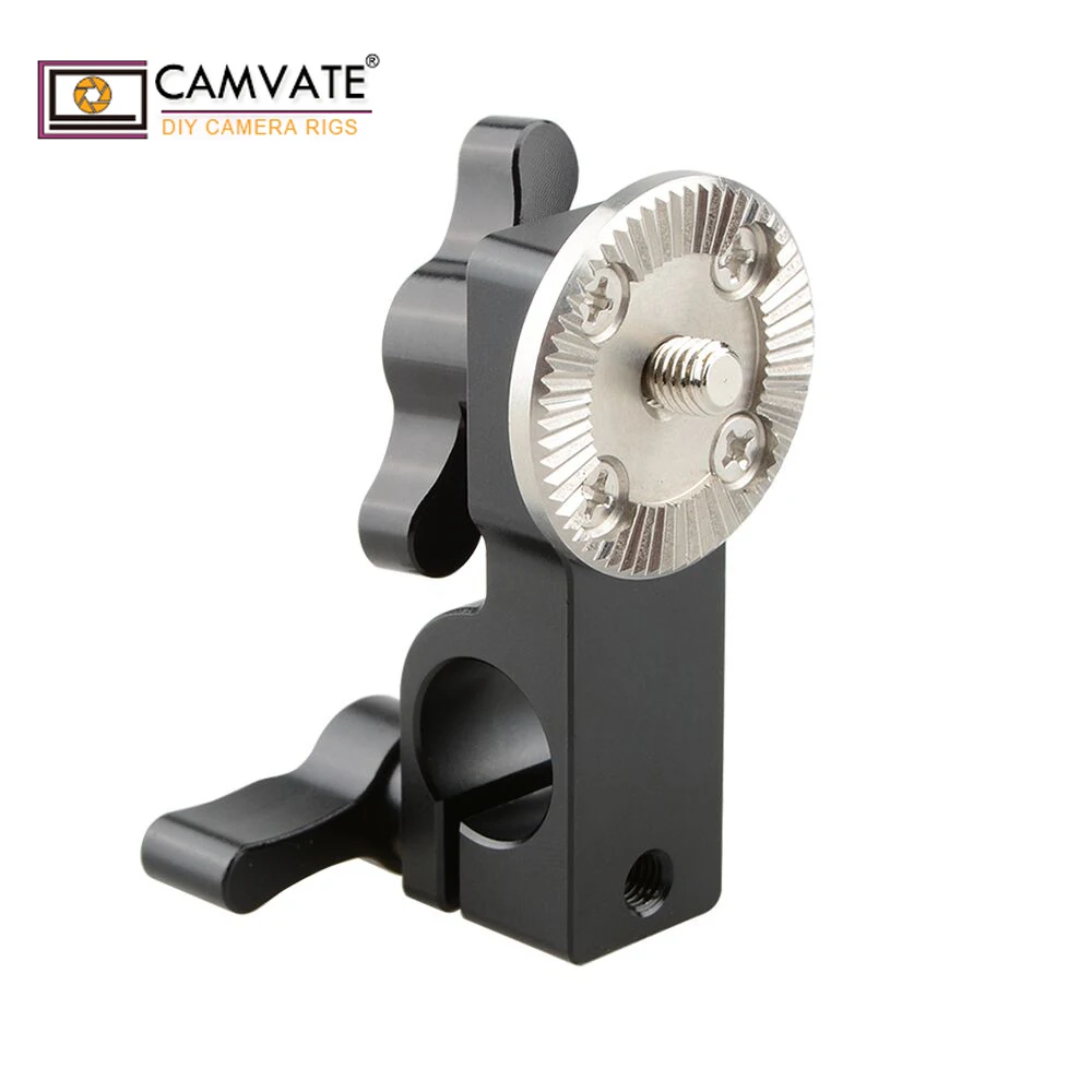 

CAMVATE 15mm Single Rail Clamp Mount Rod Clamp With Male ARRI Rosette Mount For Camera Support System Photography Accessories