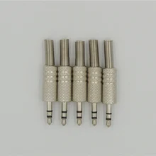100pcs 1 8 3 5mm Stereo TRS Male Solder Metal Headphone Connector Plug adapter Upgrade Replacement