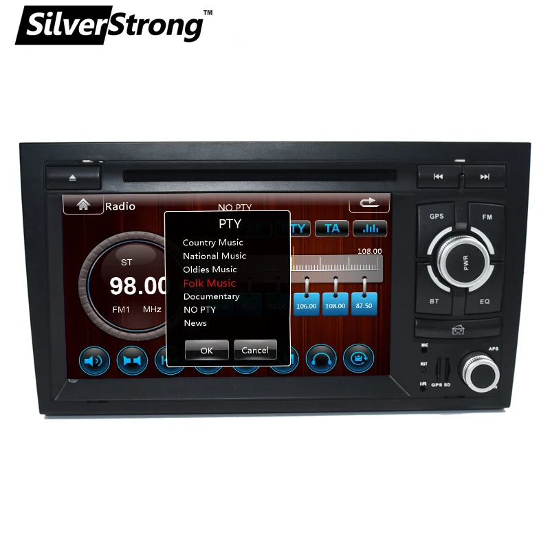 Silverstrong 2 Din автомобильный DVD для Audi A4 B6 2002 2003 2004 2005 2006 2007 для S4 RS4 8E 8F B9 B7 RNS-E 2DIN радио A4