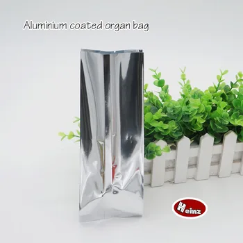 

9*6*25cm Aluminium coated organ bag/ Coffee Bean Packaging Bags Tea Bags, Cosmetics, Mask packaging. Spot 100/ package