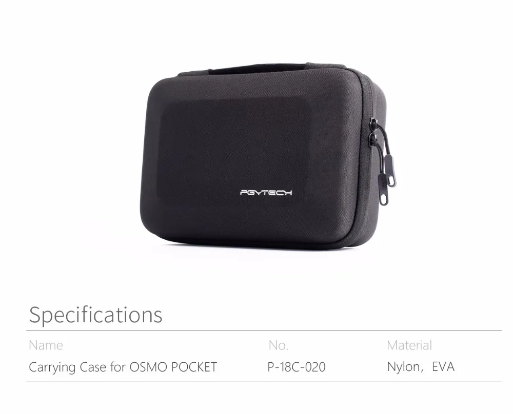 PGYTECH OSMO Карманный ручной карданный чехол для переноски Портативная сумка коробка для хранения DJI Osmo карманные аксессуары