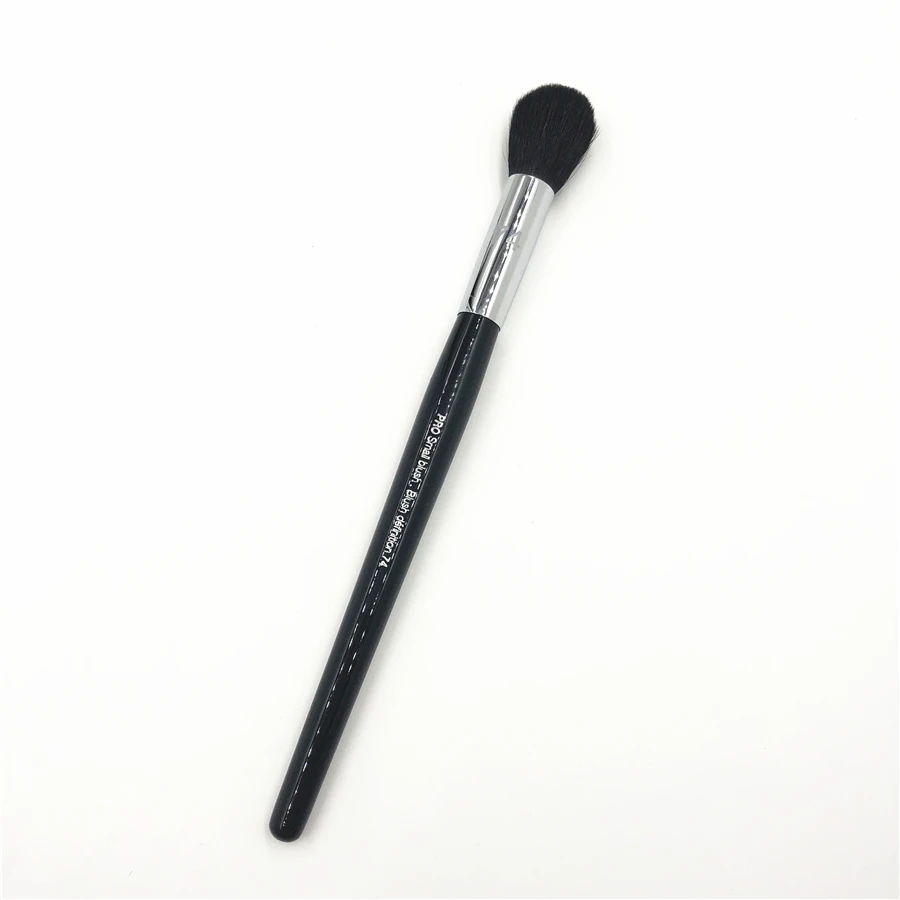 

Professional Goat Hair Small Blush Brush Long Handle #74 Bronzer Sculpting Makeup Brush Beauty Tool