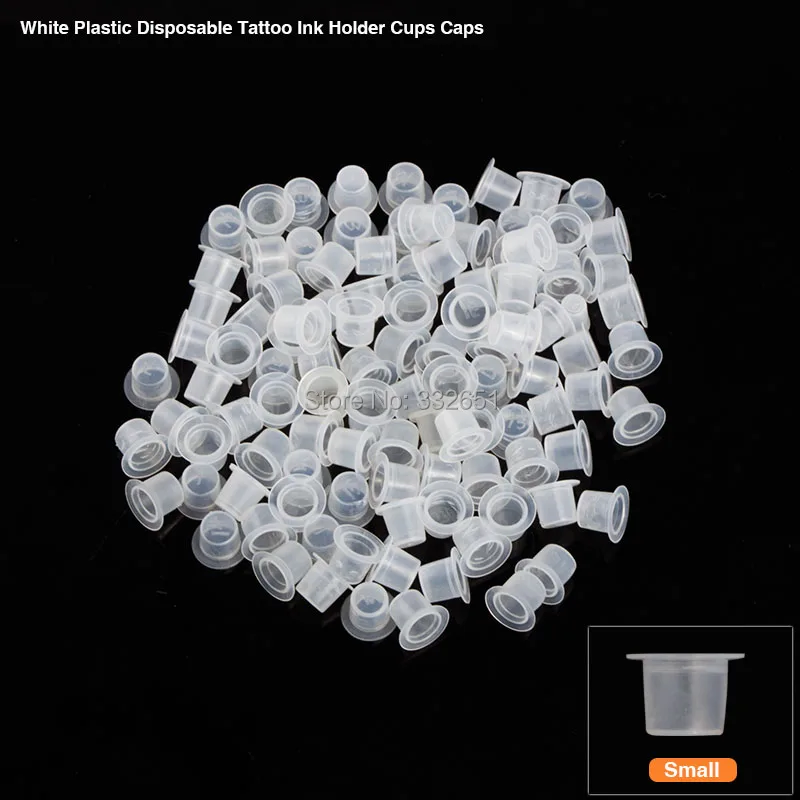 

Chuse Disposable Glue Permanent Tattoo Ink Pigment Cups & Caps Microblades Tattoo Ink Caps inks 100pcs/lot Small Size PMU