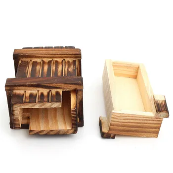 

Wooden Puzzle Box Toys Intellegence Development Brain Teaser Magic Box Toy Birthday Gift for Children BM88